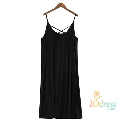 IO Dress Sexy Women's Sleepwear Plus Size Cotton Nightgown Night Dress Woman Sling Lingerie Modal Pajamas Female Sleep Shirts 2XL-7XL