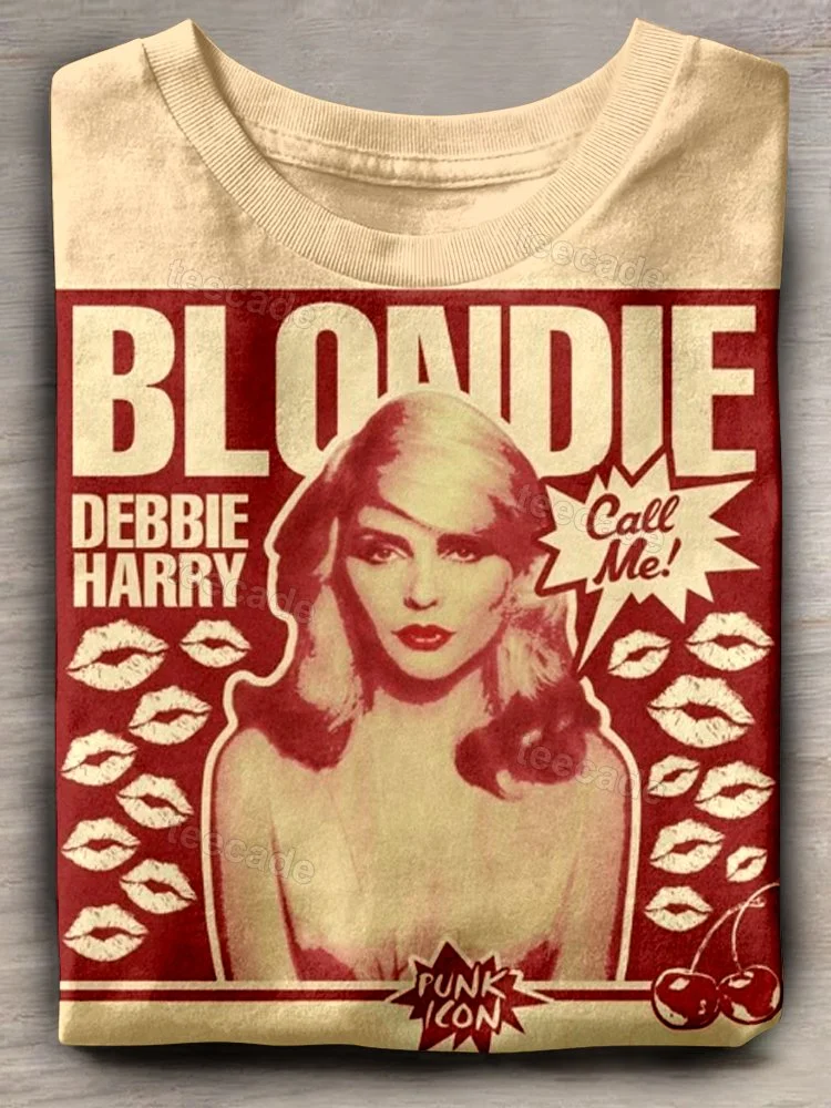 Teecade Blondie Band Call Me T-shirt