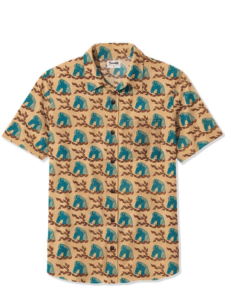 Horse On Wheat Ears - 100% Cotton Shirt