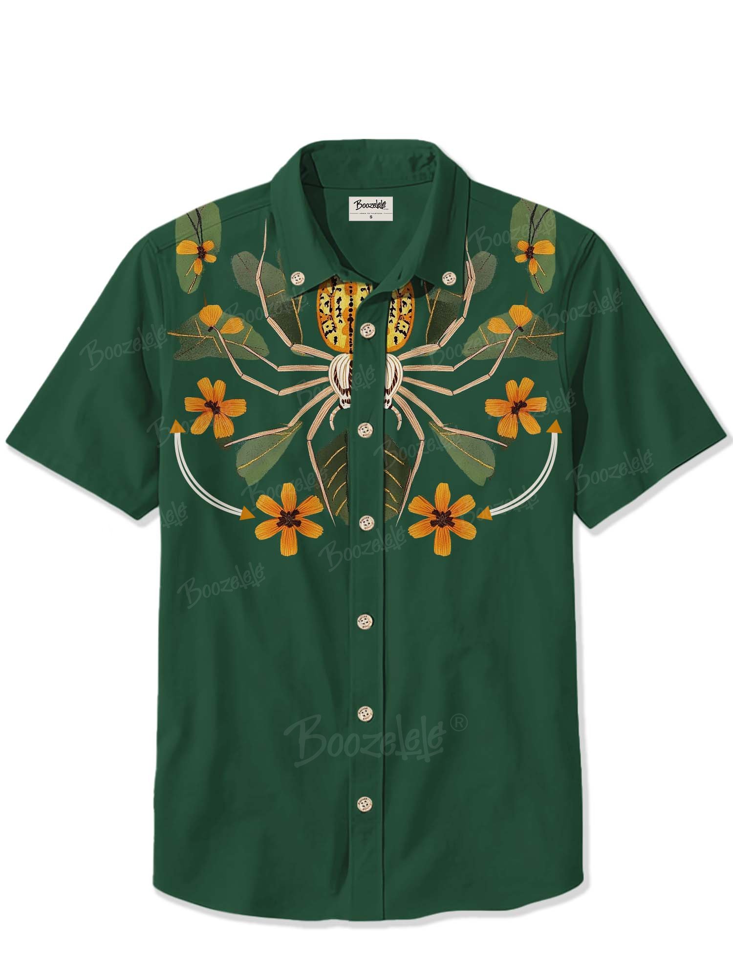 Spider And Flower - 100% Cotton Shirt