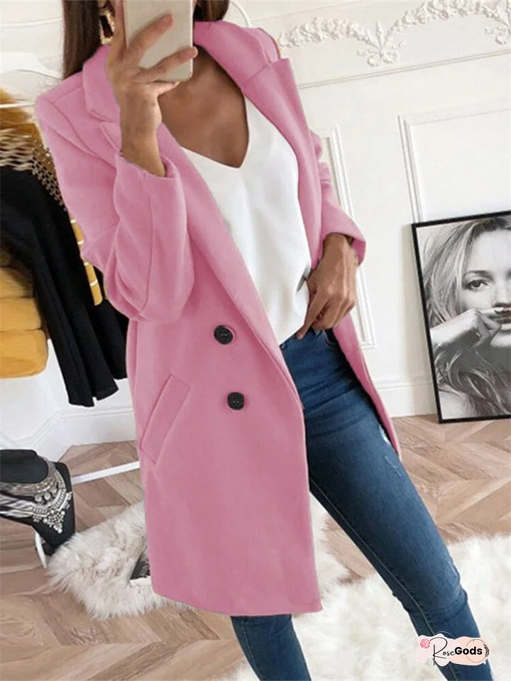 Fall Fashion Suit Collar Slim Type Women's Jacket