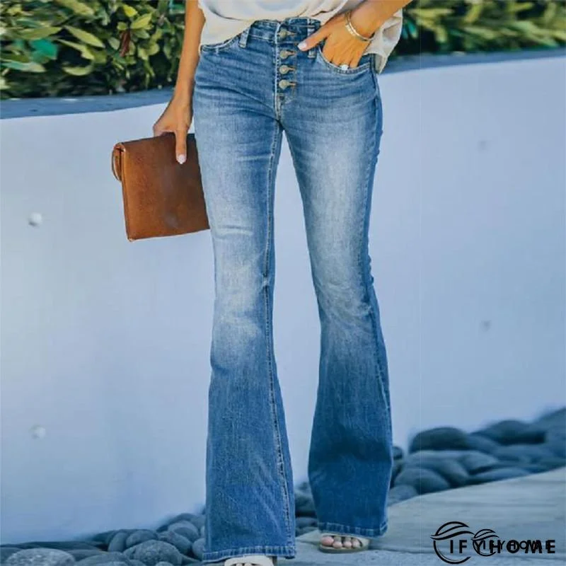 Margot Medium Wash High-Rise Flare Jeans | IFYHOME