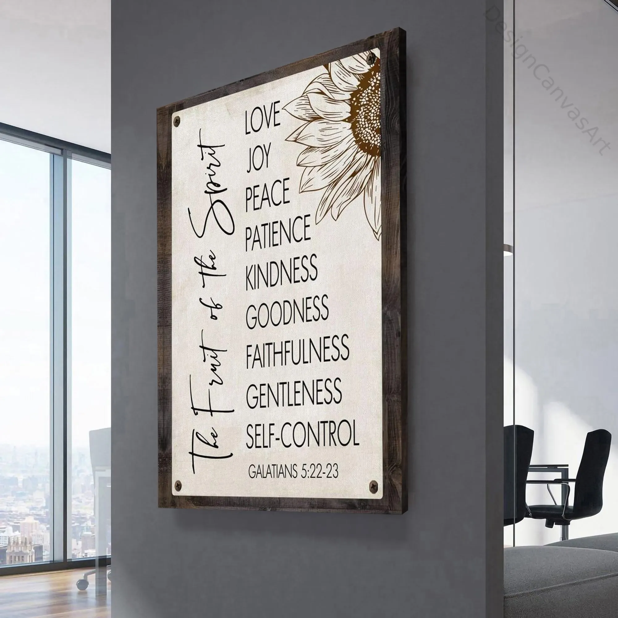 Fruit of the Holy Spirit Galatians 5:22-23 Canvas Wall Art Premium Wall ...