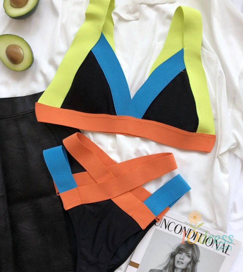 IO Dress Push Up Bikinis Sexy Women Swimsuits 2023 High Waist Female Swimwear Block Color Bikini Set Swim Biquini Bathing Suit Beachwear