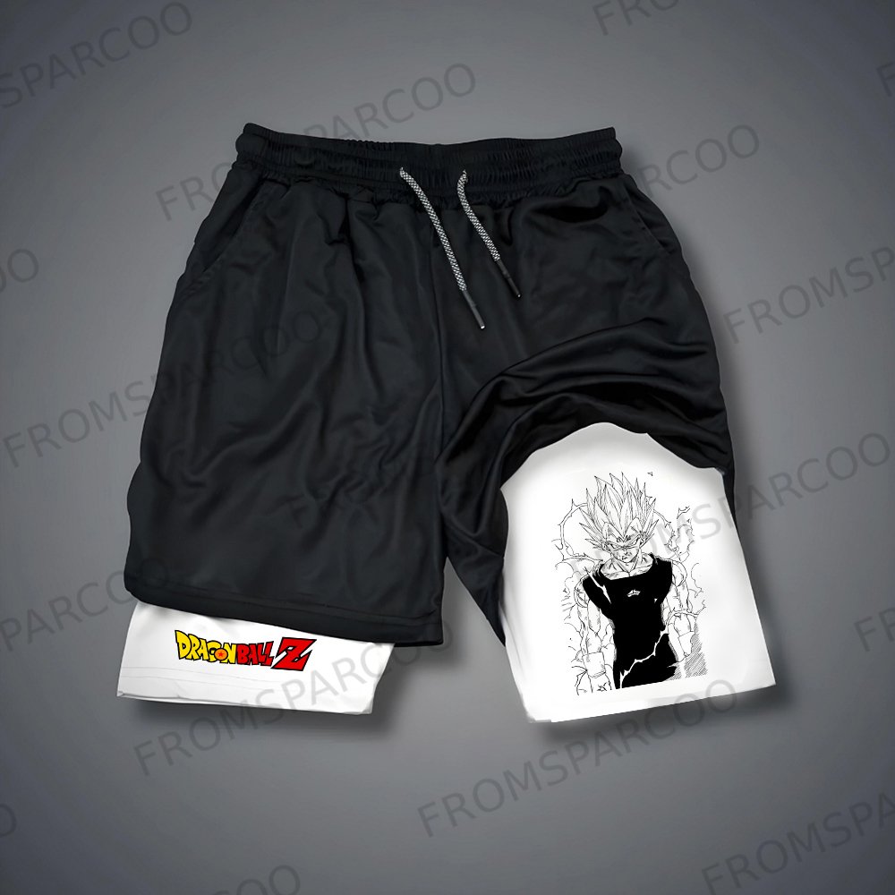 Casual Dragon Ball Anime Printed Gym Shorts