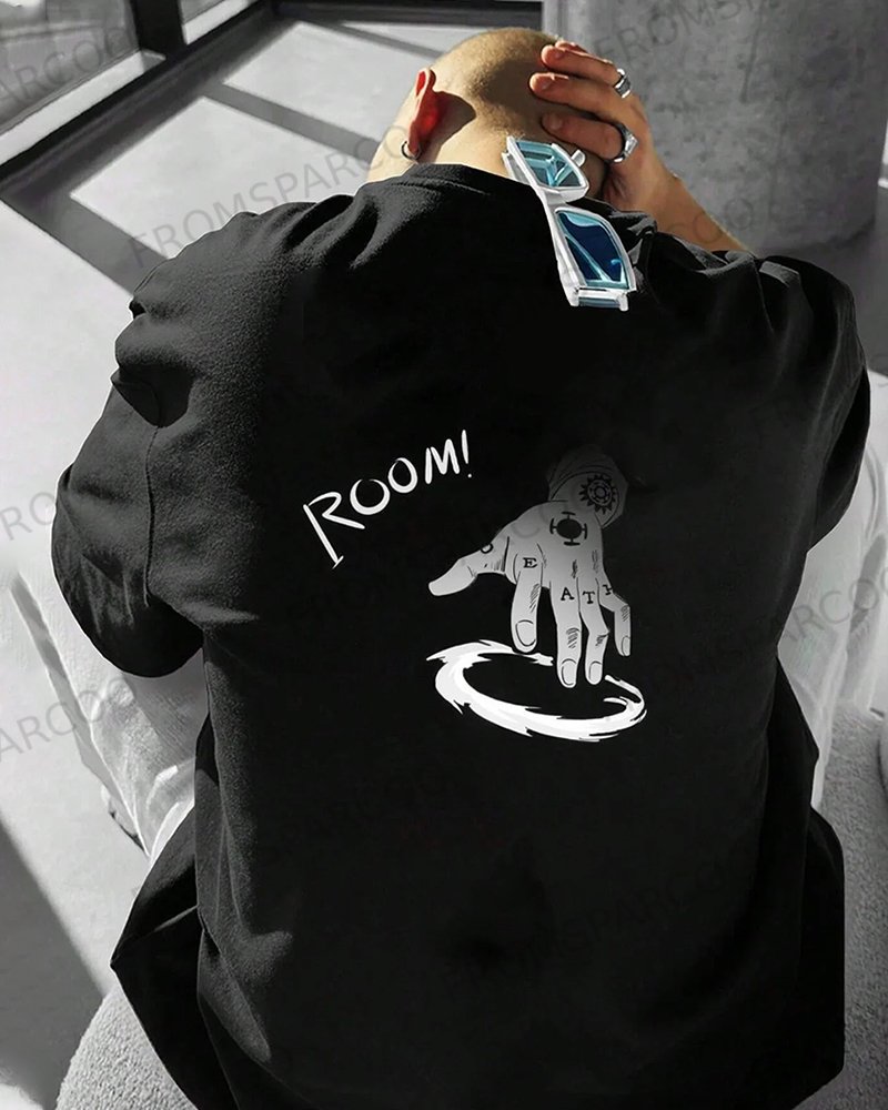 Men's Double Sided Print Anime T-Shirt