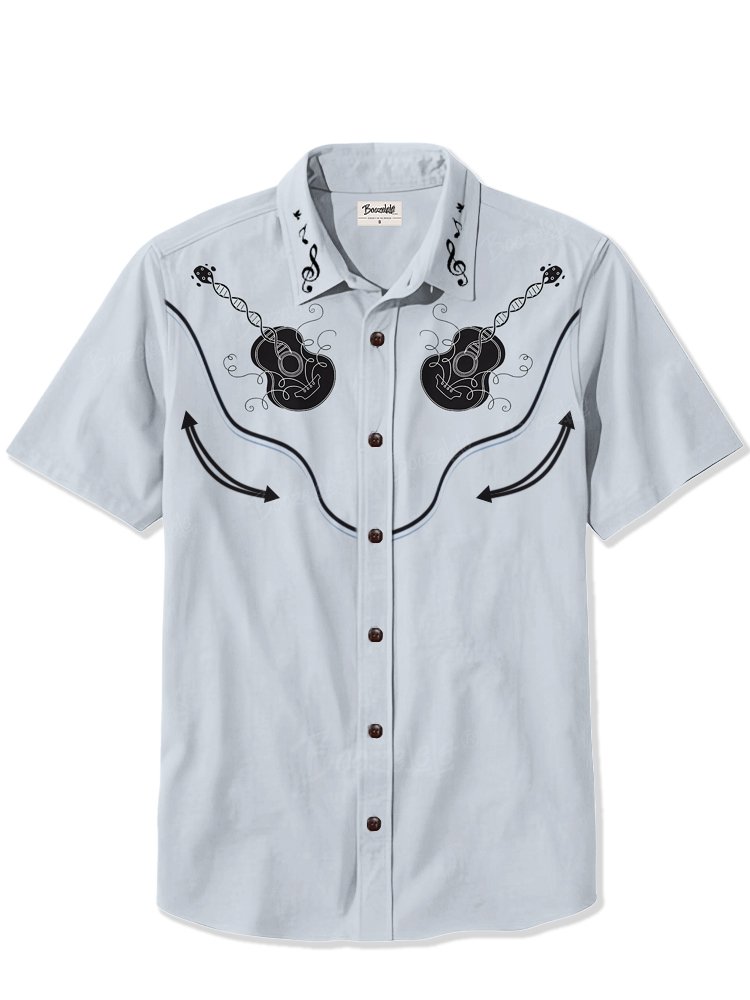 Cowboy With Guitar - 100% Cotton Shirt