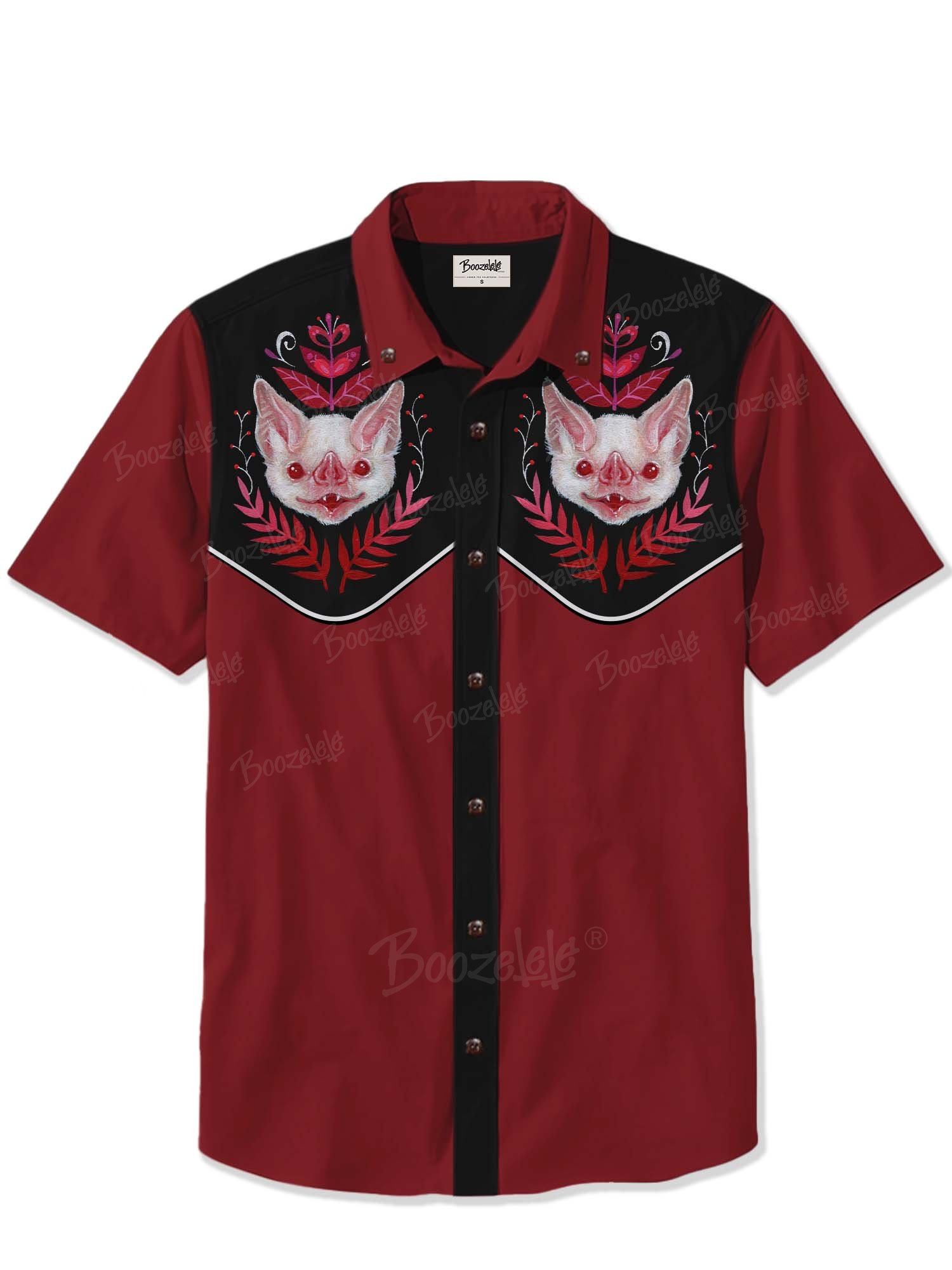 Leaf And Bat - 100% Cotton Shirt