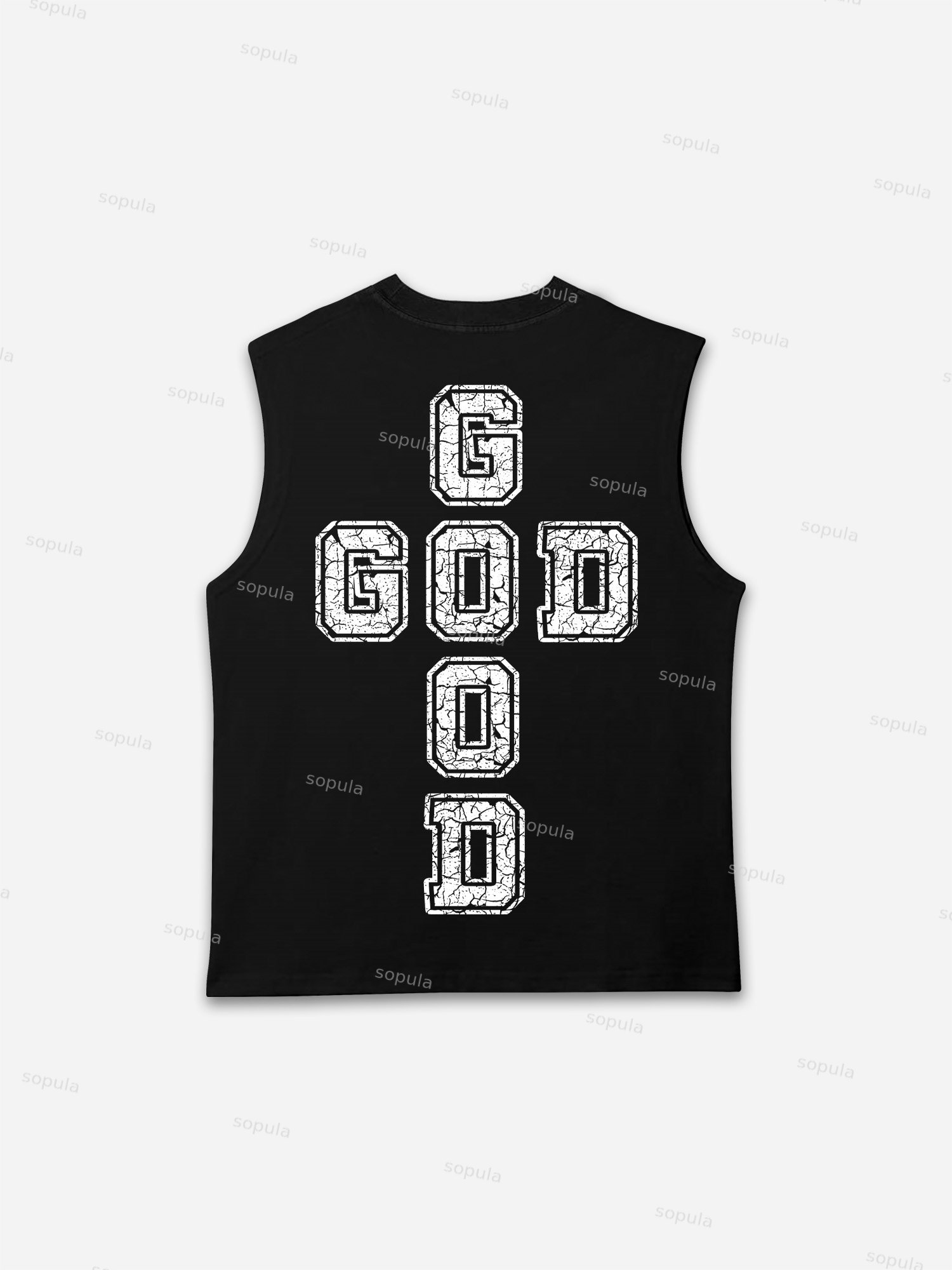 God Is Good Print Tank Top