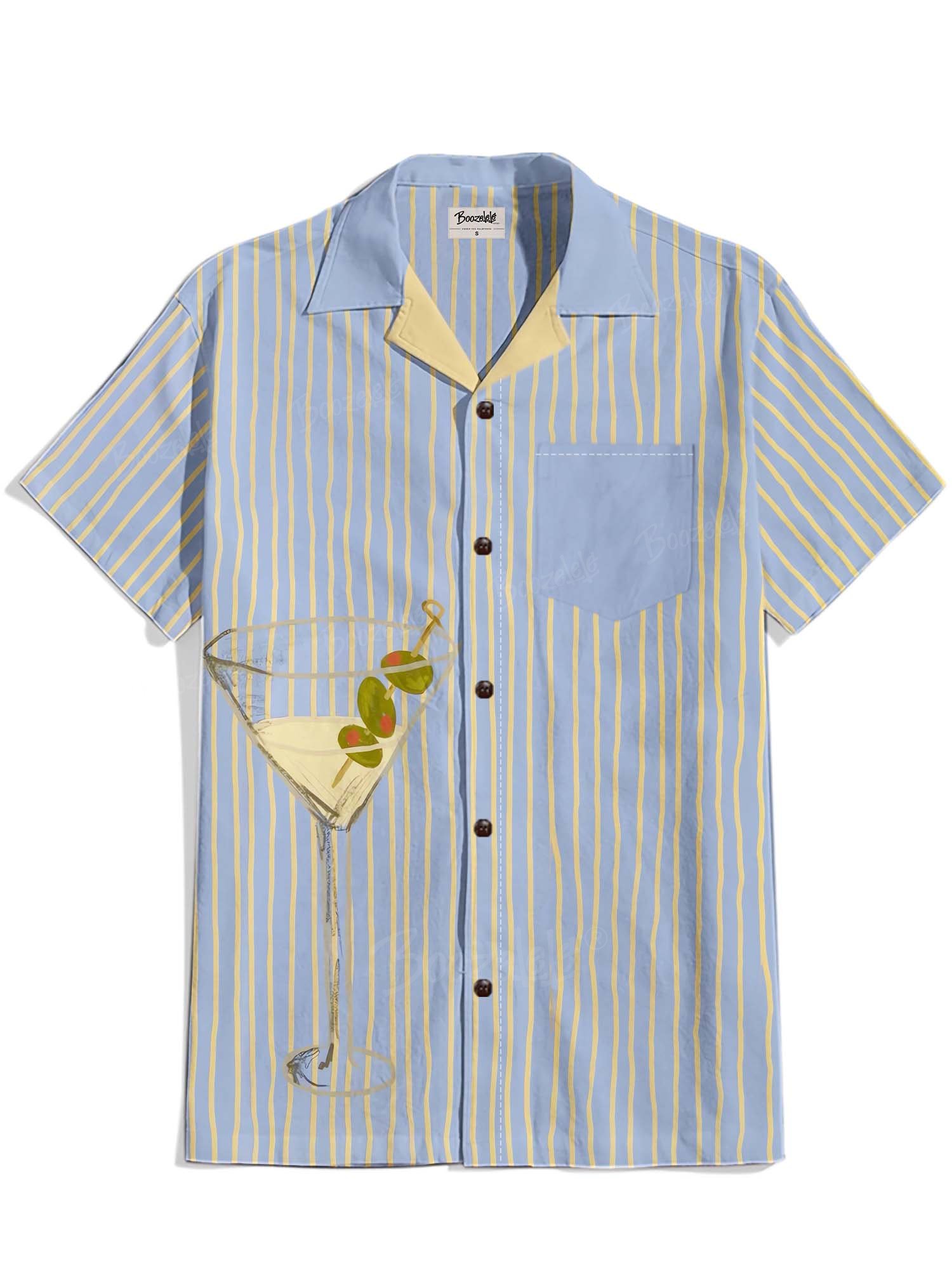 Stripe Cocktail - 100% Cotton Shirt
