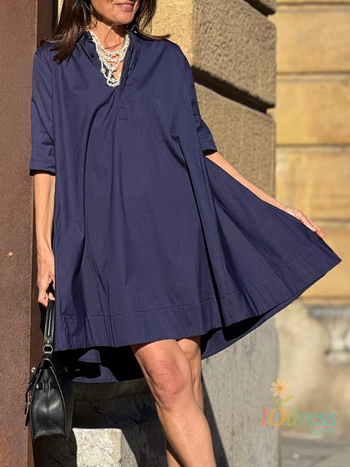 IO Dress Women's Casual And Elegant Cotton And Linen Dress New Summer Fashion Elegant Short Sleeve White Loose Beach Party Dresses Robe