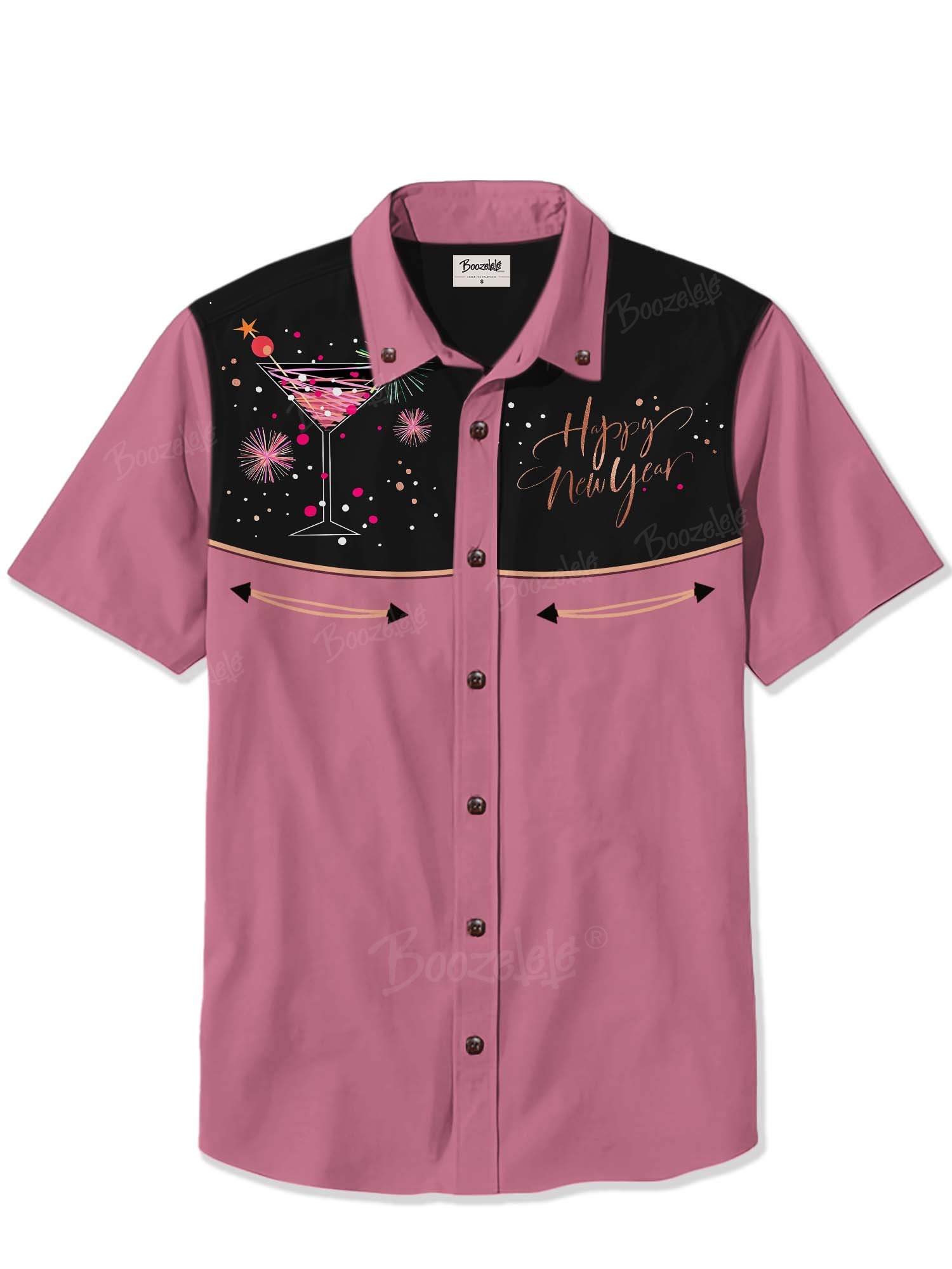 Happy New Year！Cocktail - 100% Cotton Shirt