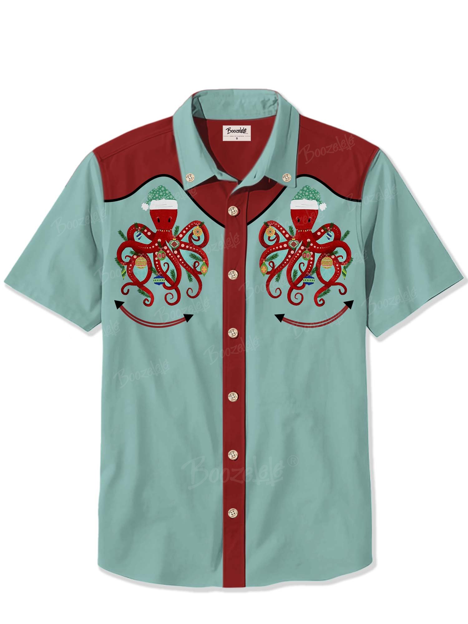 Christmas Octopus - 100% Cotton Shirt