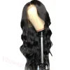Black Brazilian Long Body Water Wave Wig