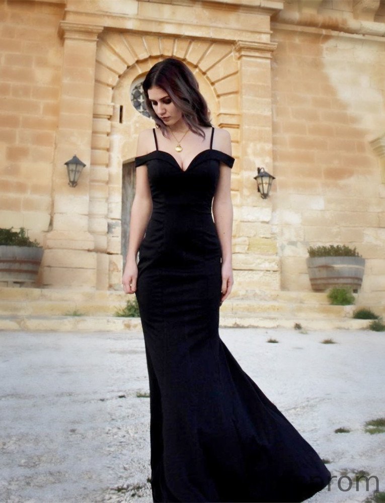 Bellasprom Mermaid Long Evening Gowns On Sale Off-the-Shoulder Bellasprom