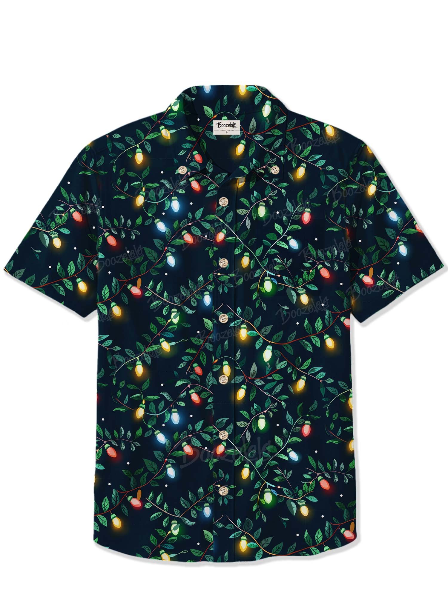 Christmas Lights And Santa - 100% Cotton Shirt