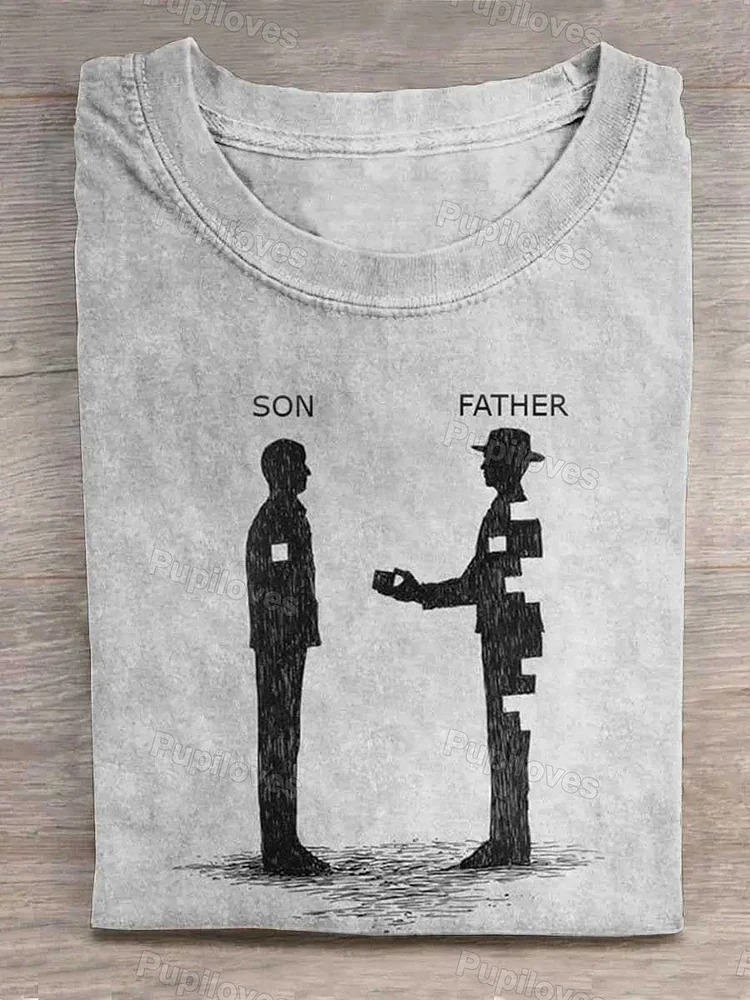 Pupiloves Pupiloves Sun and Father T-shirt
