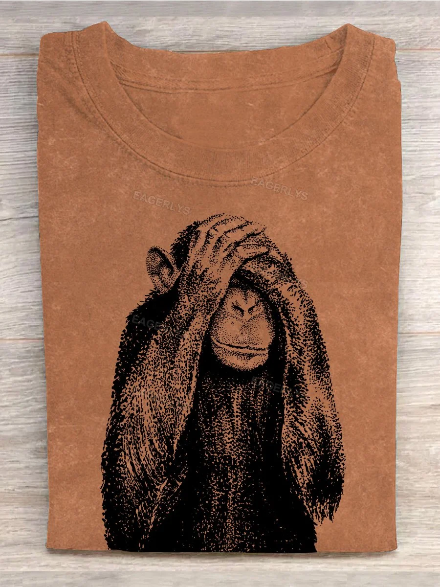 Eagerlys Monkey Art T-shirt Eagerlys