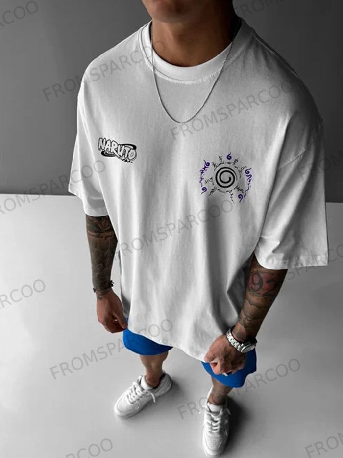 Oversized Loose Anime Print T-Shirt