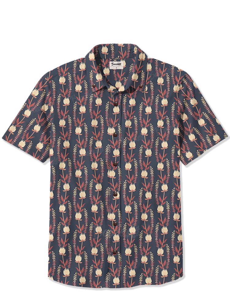 Full flower print - 100% Cotton Shirt