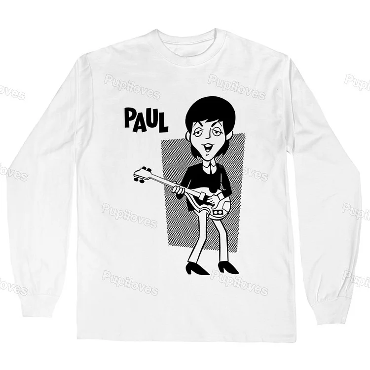 Pupiloves Pupiloves The Beatles Paul Long Sleeve T-shirt