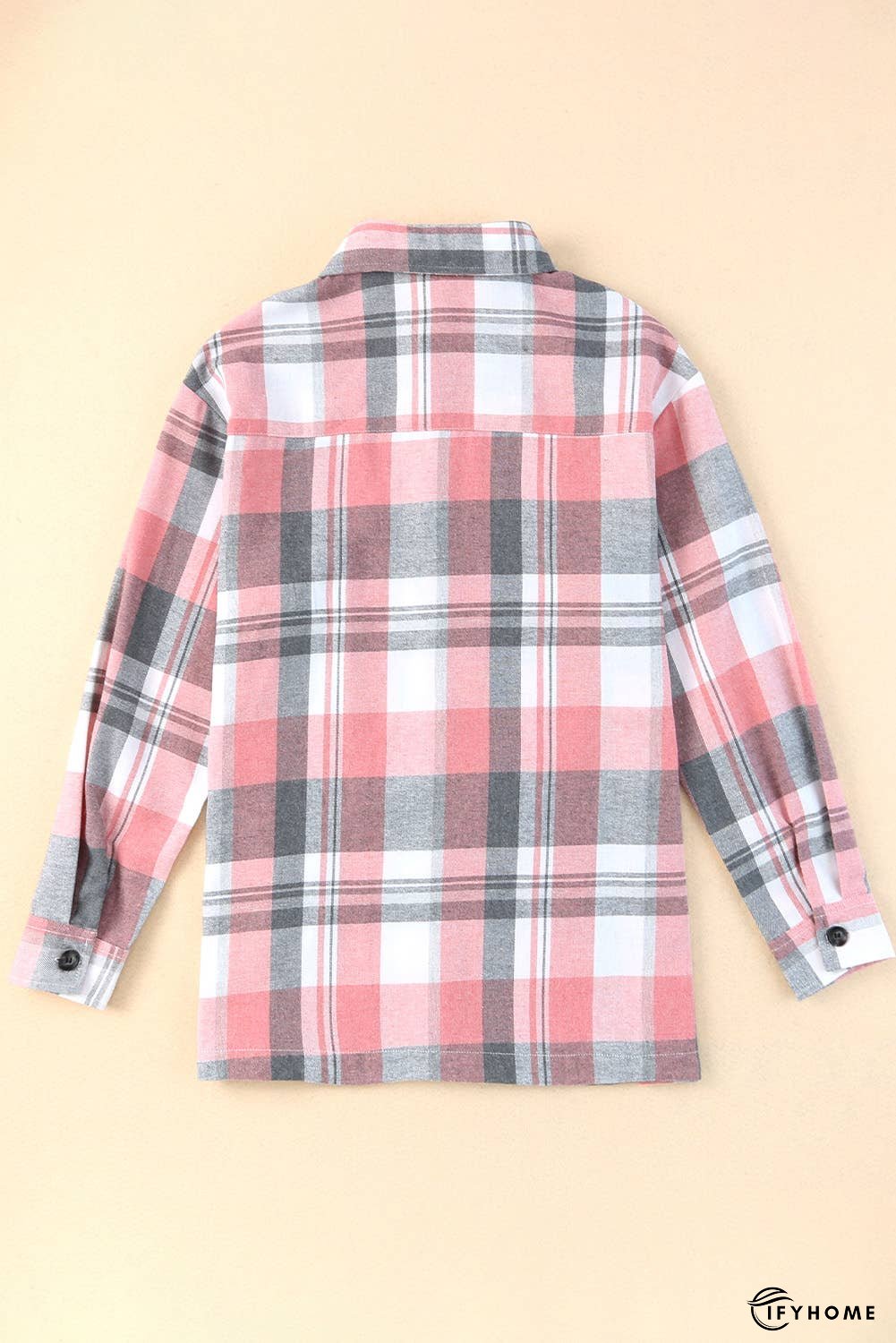 Plaid Button Up Patch Pocket Shirt | IFYHOME