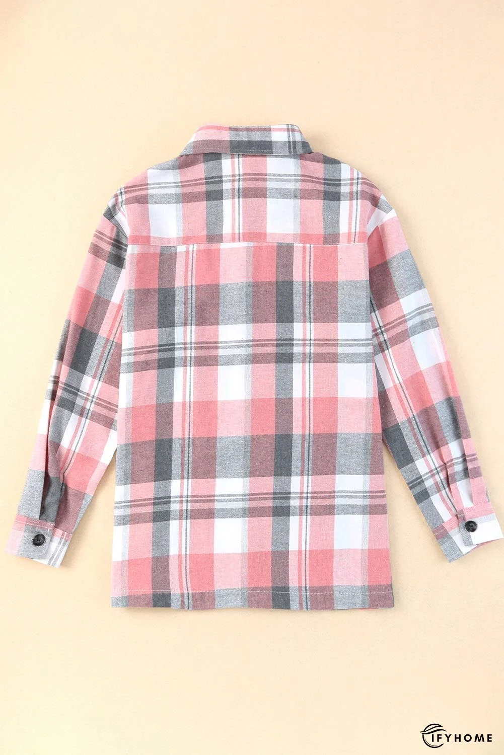 Plaid Button Up Patch Pocket Shirt | IFYHOME