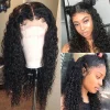Brazilian Long Water Wave Black Curly Wig