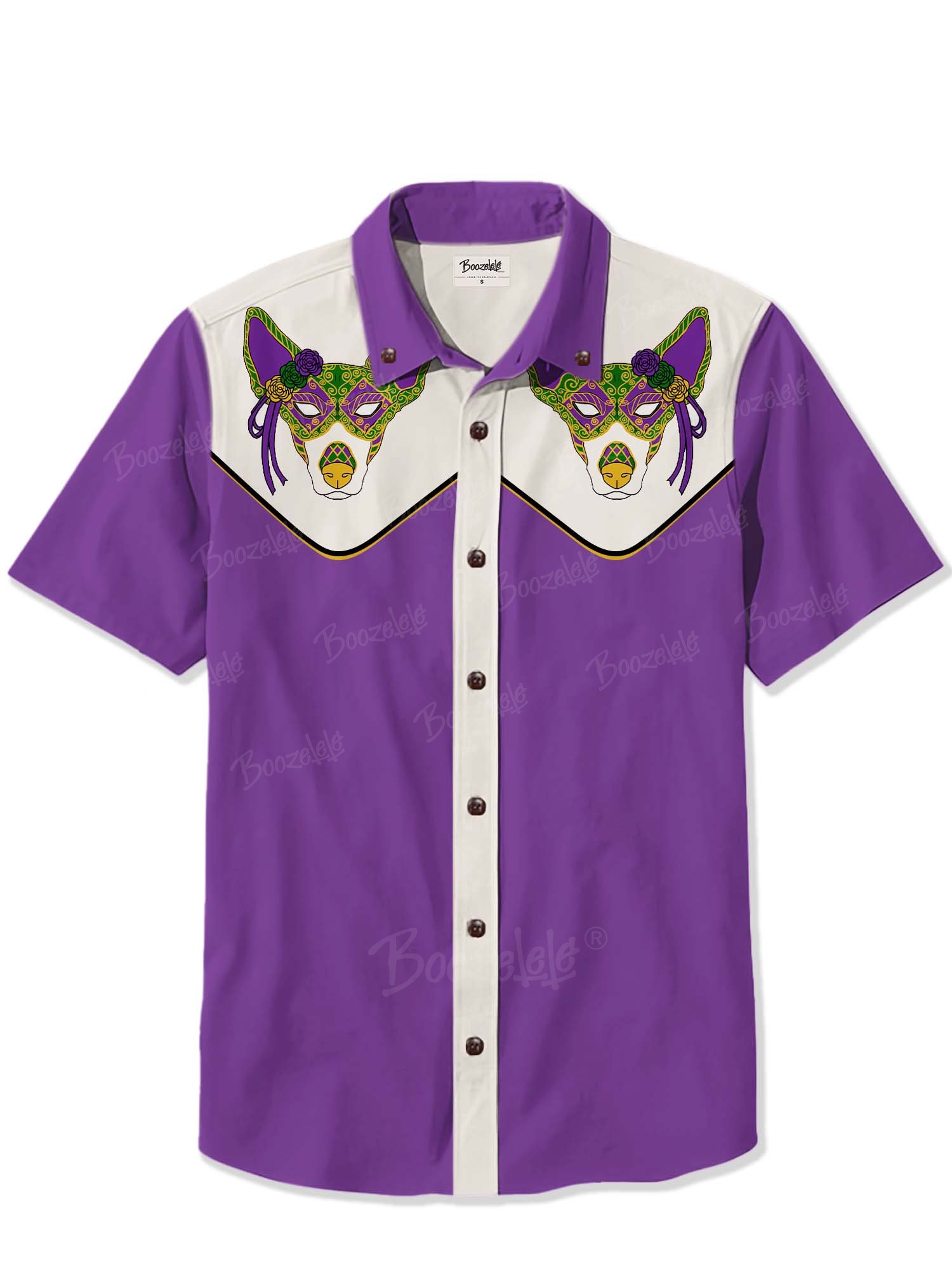 Mardi Gras Anubis Dog - 100% Cotton Shirt