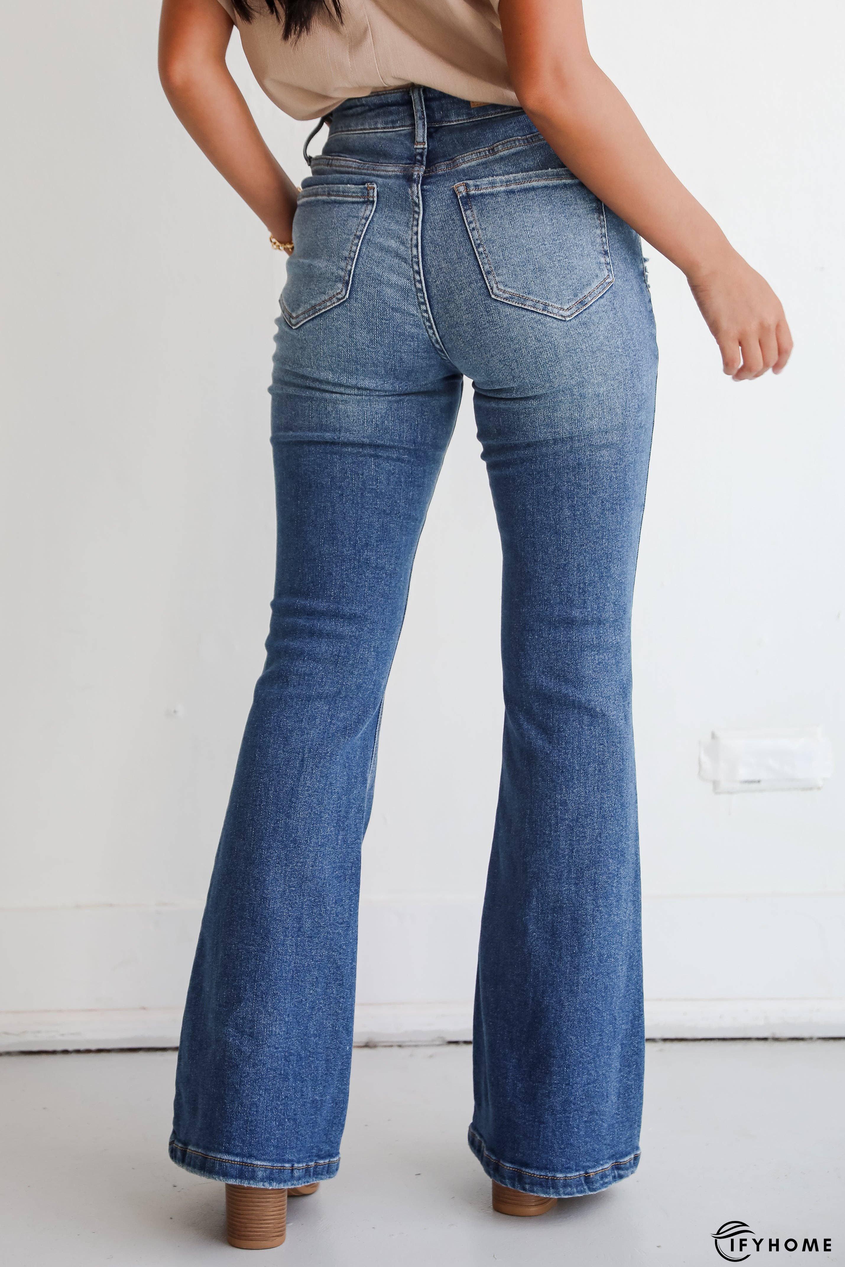 Margot Medium Wash High-Rise Flare Jeans | IFYHOME