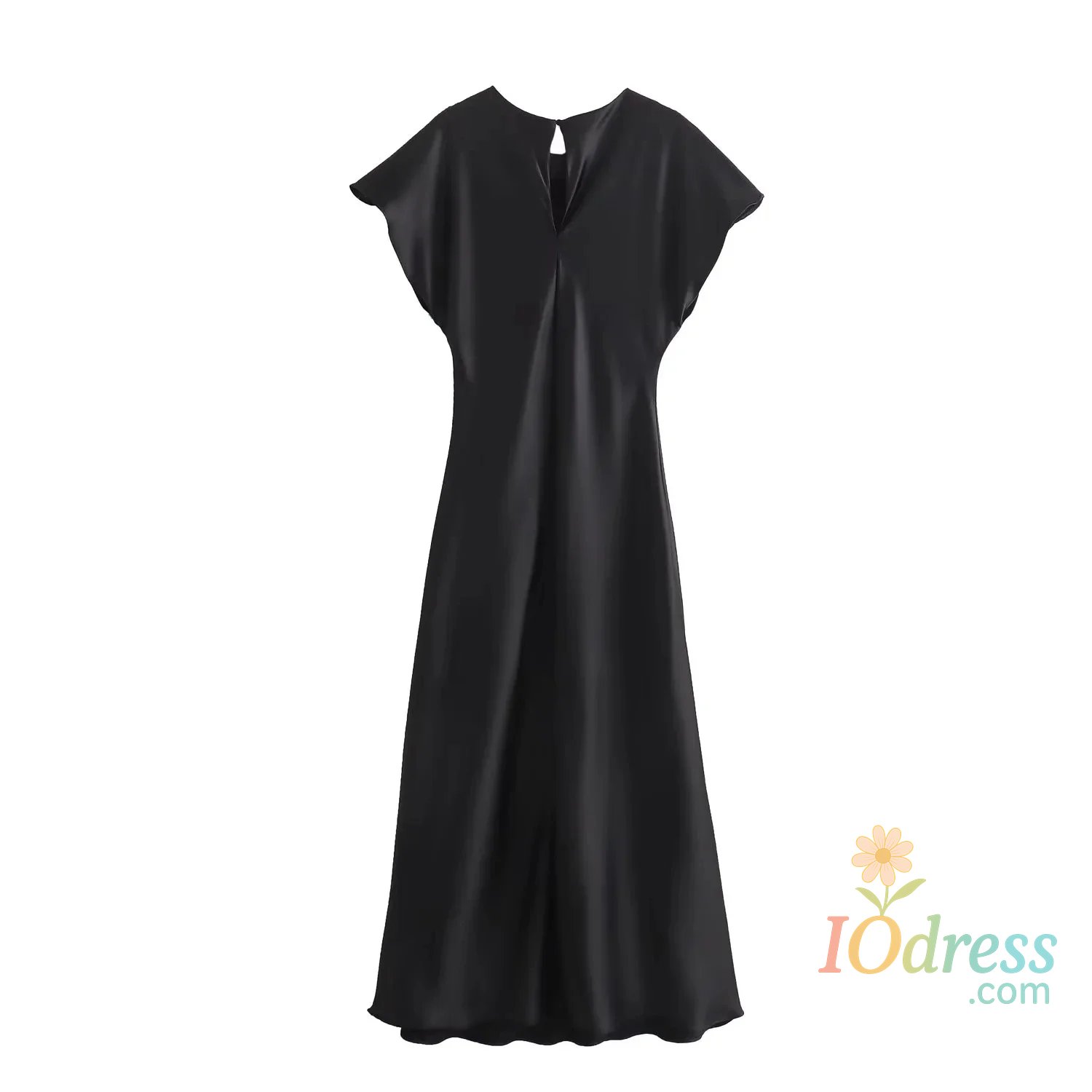 IO Dress Women Fashion Summer New Solid Color Sleeveless O-neck Satin Long Dress France Chic Female Evening Mujer Vestidos De Fiesta