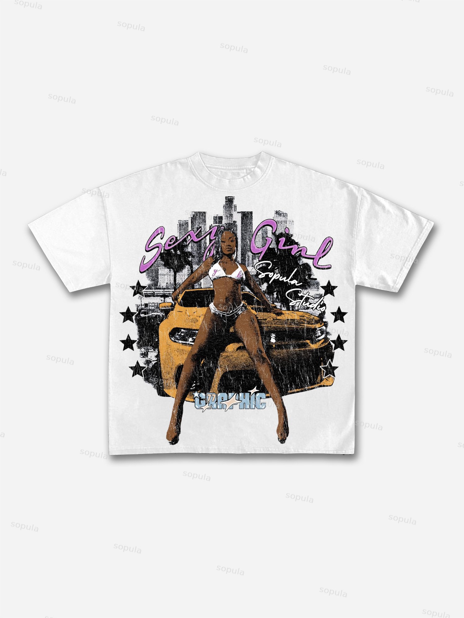 Vintage Sexy & Speed Y2k Graphic Cotton T-shirt