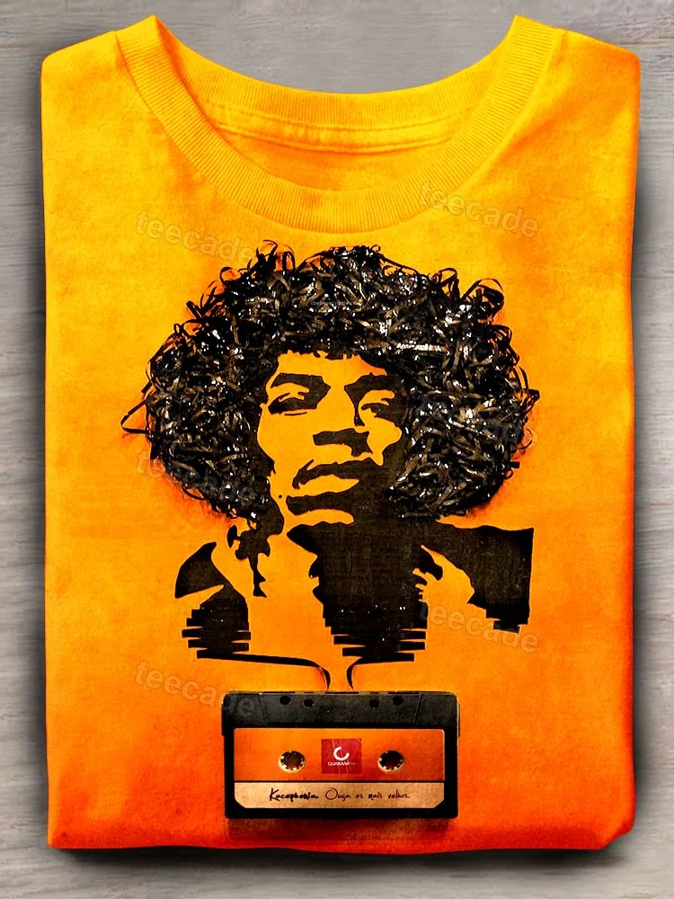 Teecade Jimi Singer Art Print T-shirt
