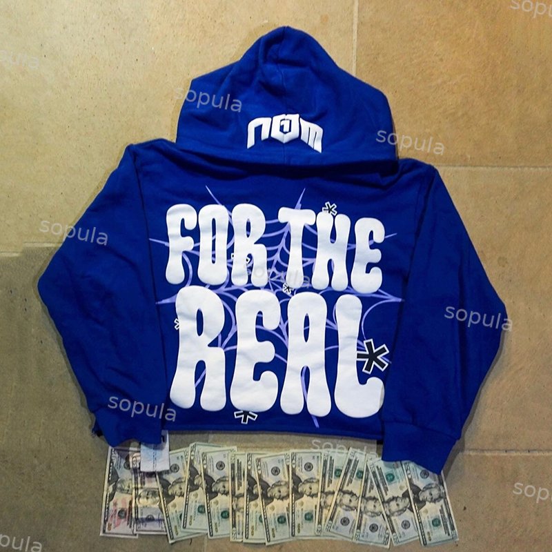 Sopula For The Real Graphic Print Cropped Hoodie