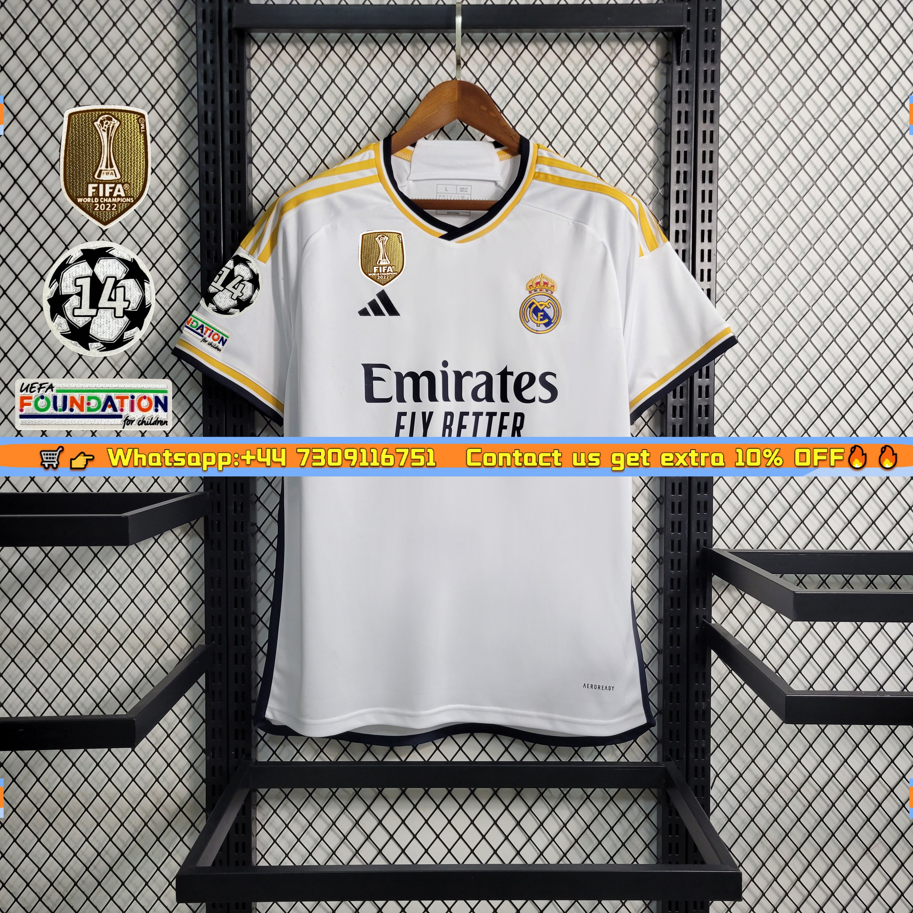 Real Madrid 23-24 Home Stadium Jersey - Fans Version