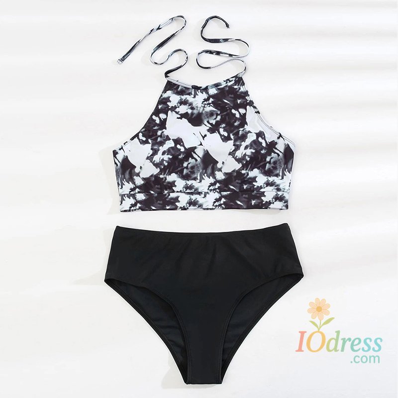 IO Dress Riseado High Waist Bikini Woman Swimsuit Sexy Tie Dye Bathing Suit Sexy Bikinis Set Summer Beachwear