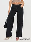 Ellanor Low Rise Straight Leg Jeans Washed Black Petite