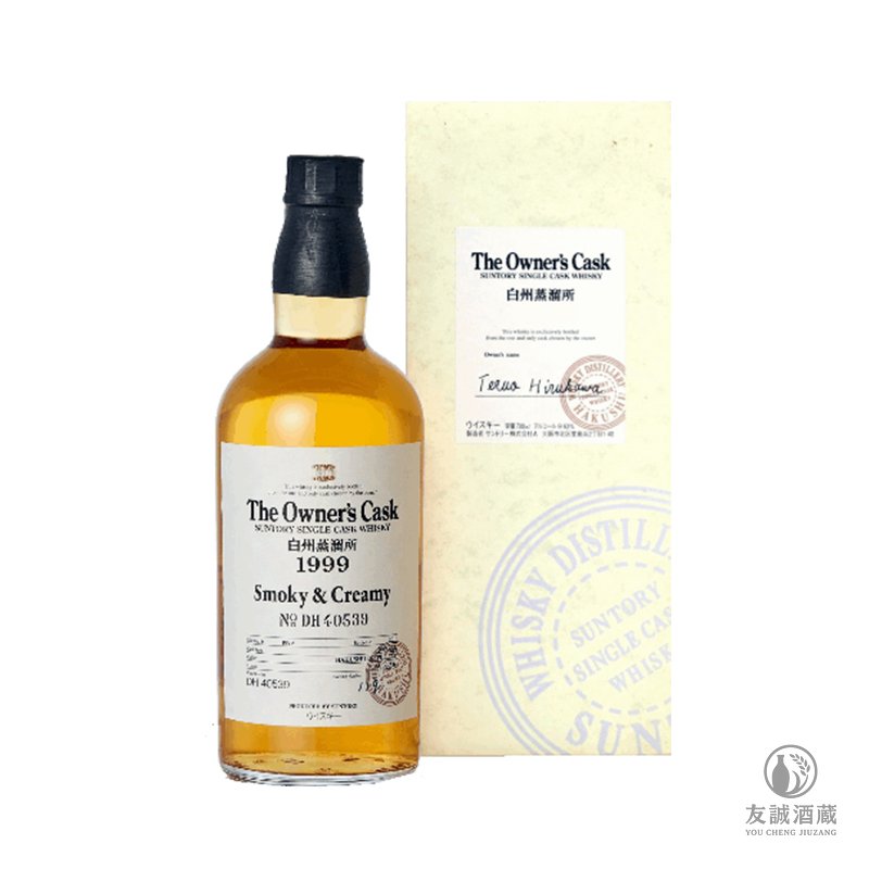 Hakushu白州蒸餾所 1999 單桶原酒威士忌 友誠酒藏