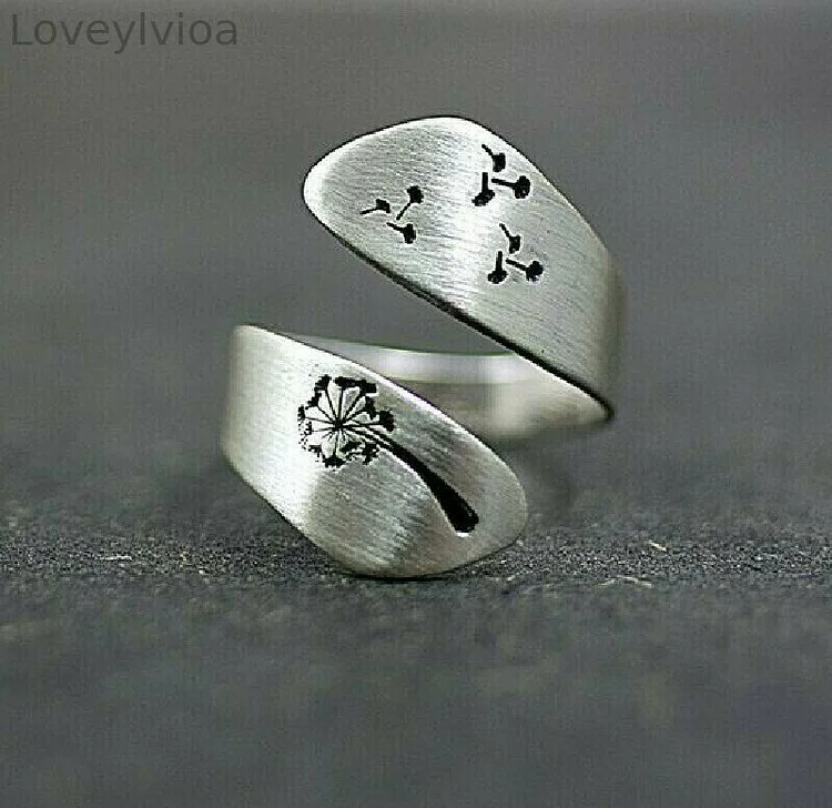 🔥  🔥Silver Dandelion Rings