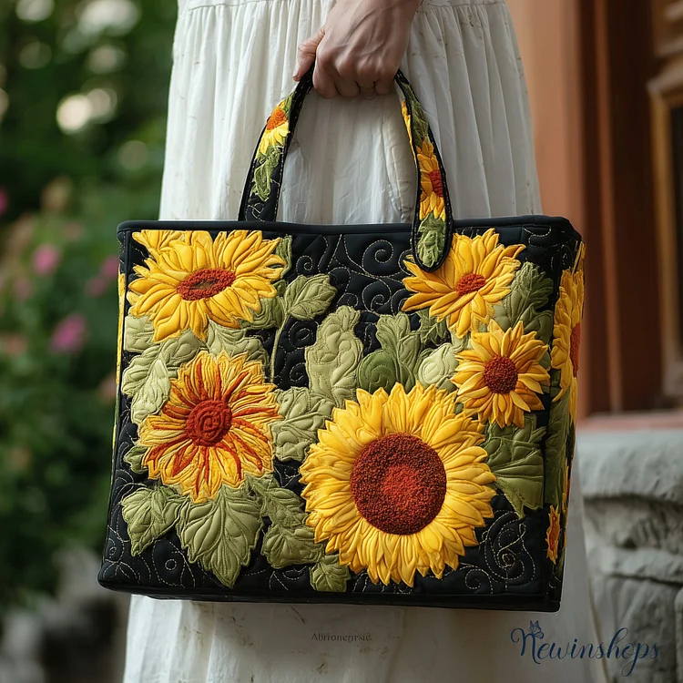 Sunflower Quilted Tote Bag GFTONT1899