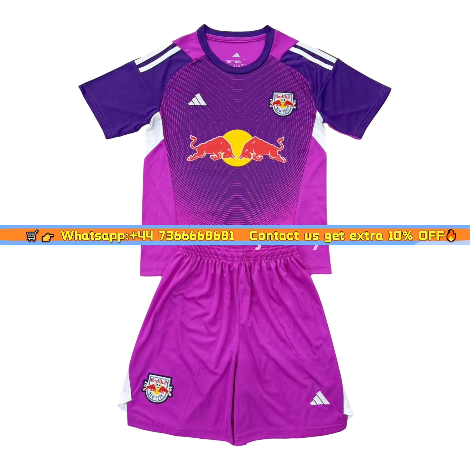 New York Red Bulls 2025 Purple Goalkeeper Men's Adult Jersey Set - Fans Version