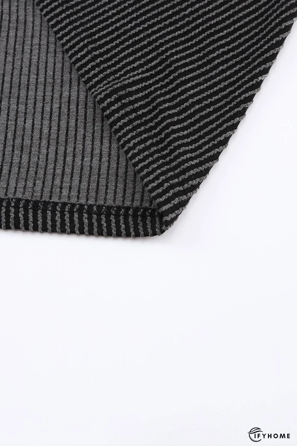 Lace Trim Ribbed Oversize Kimono | IFYHOME