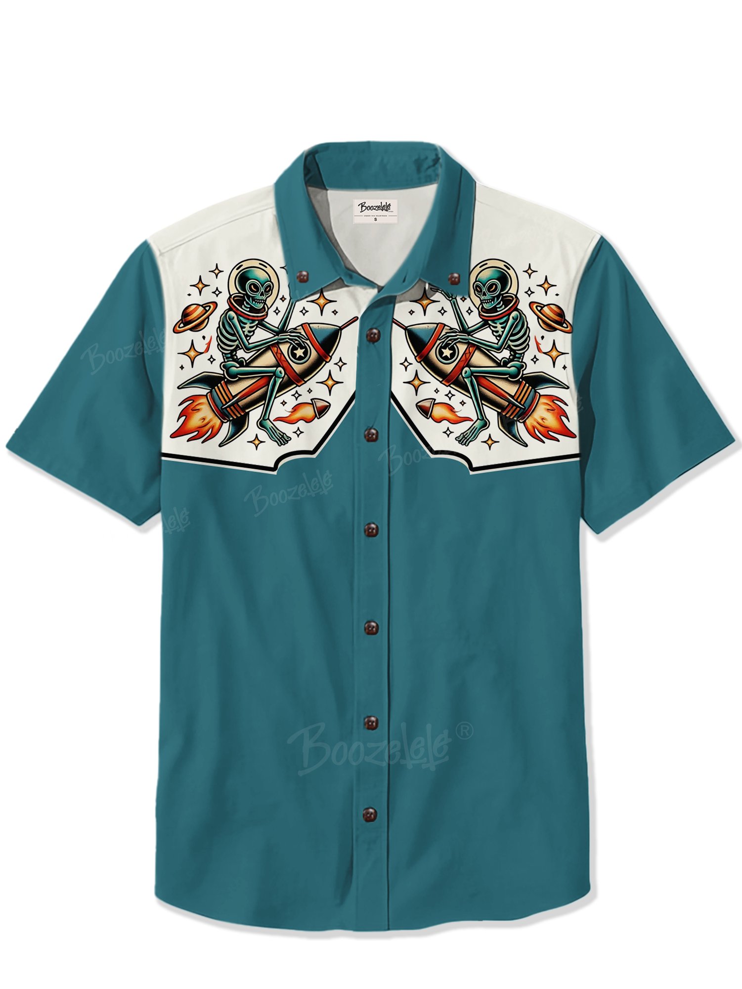 Alien And Rocket - 100% Cotton Shirt