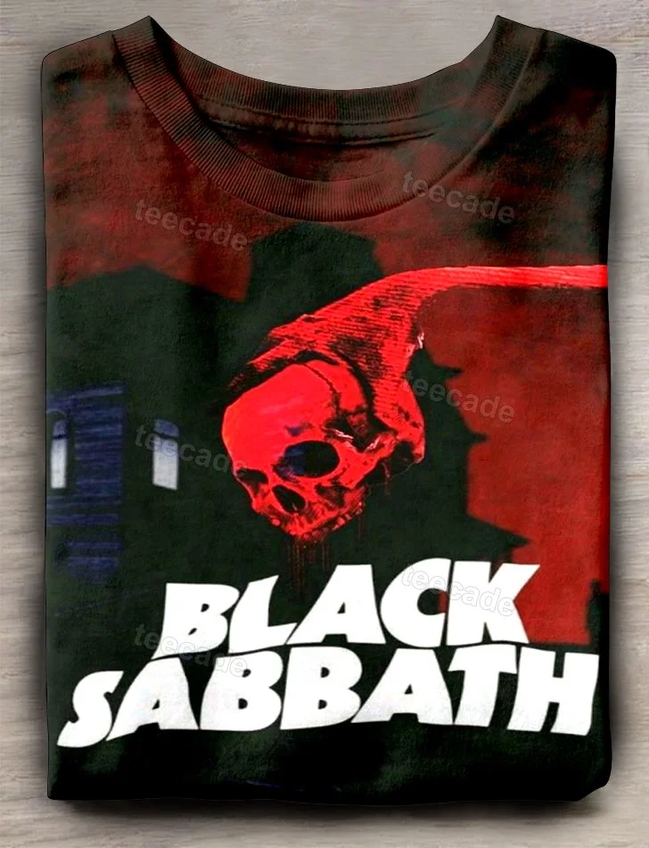 Teecade Teecade Black Sabbath Band Art Print T-shirt