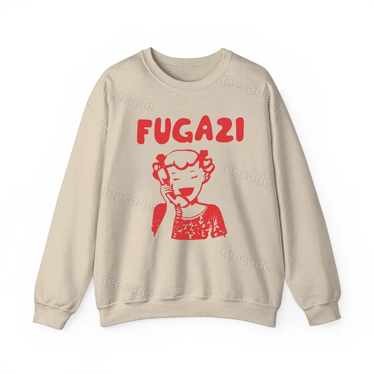 Teecade Teecade Retro Fugazi Unisex Jerseyt Sweatshirt