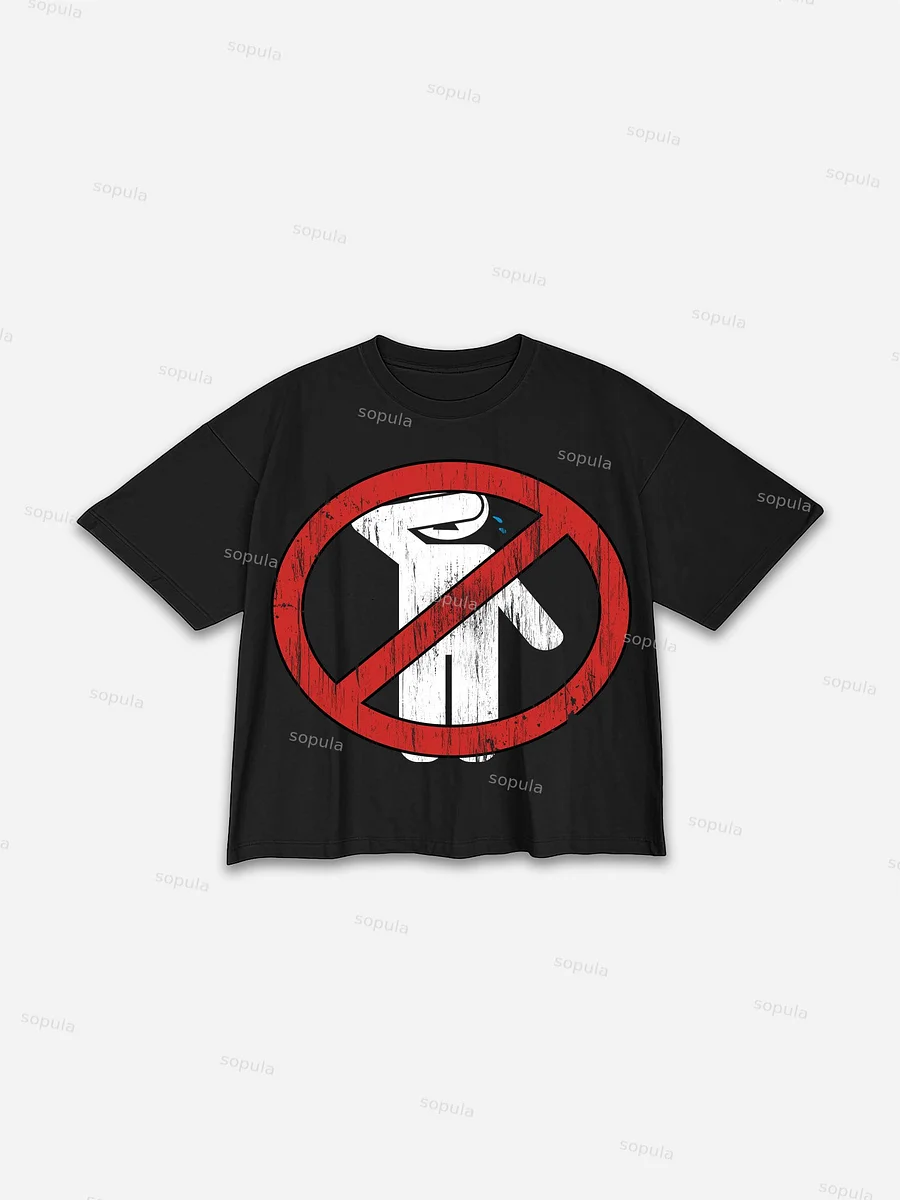 No Emotion Graphics 100% Cotton Cropped T-Shirts