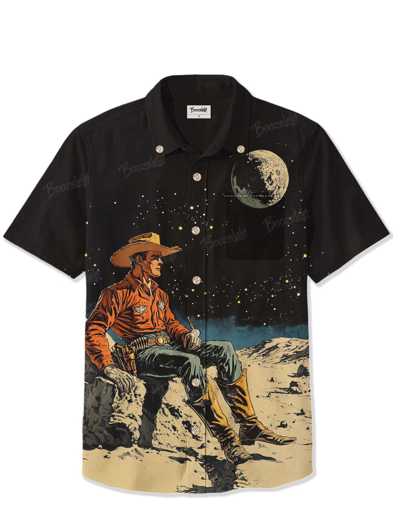 Cowboys on the Moon - 100% Cotton Shirt
