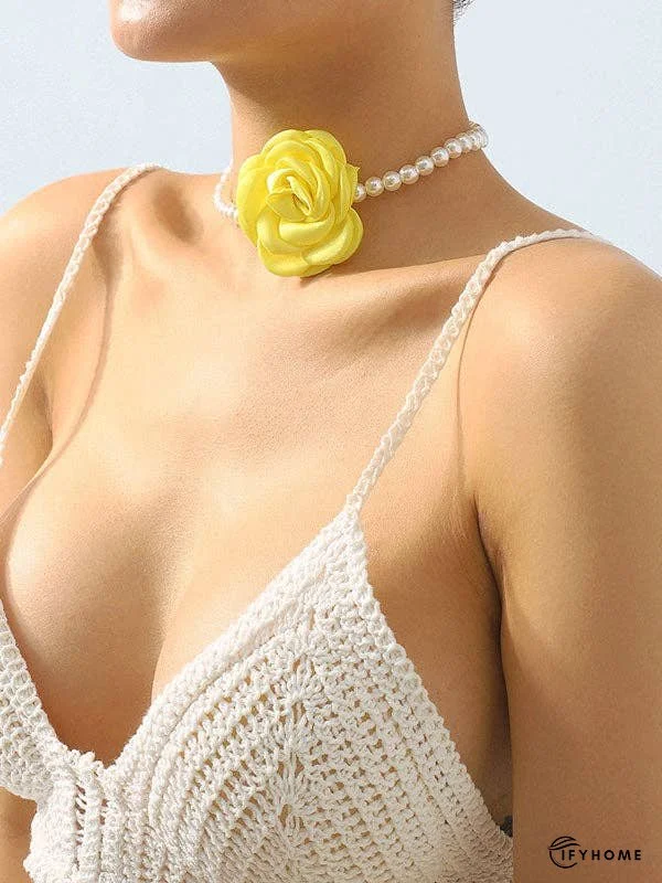 Three-Dimensional Flower Necklaces Accessories | IFYHOME