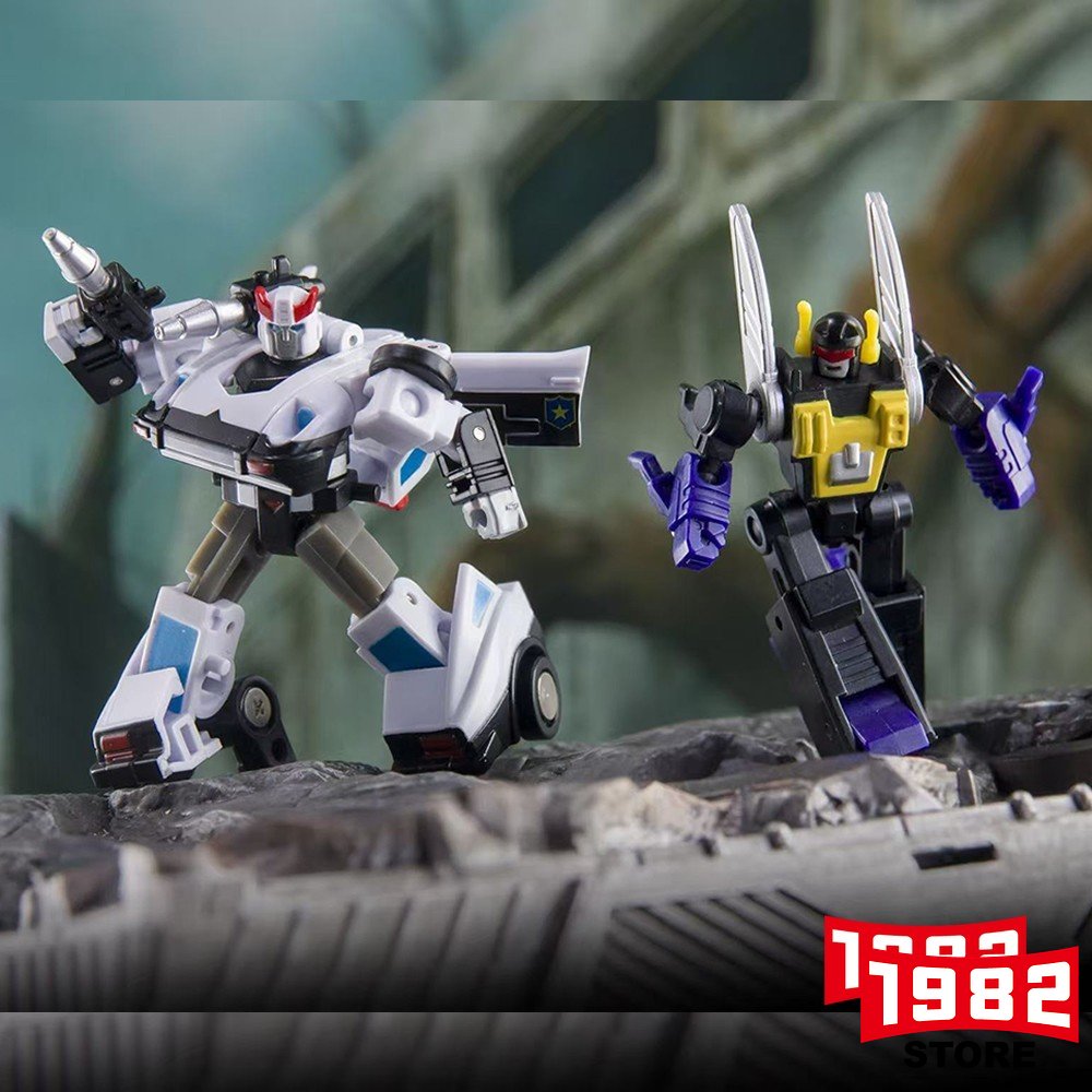 Dr.Wu DW E-43 DW E-44 Patrol Man Grass Hopper Mini Action Figure Set Deformable Robot Models Premium Toys Ideal Gift for Fans and Model Enthusiasts