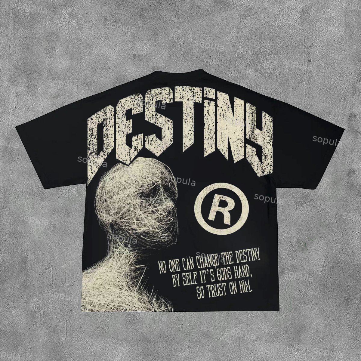 Sopula Destiny Mummy Vintage Graphic 100% Cotton T-Shirt